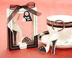 Sleek-Chic Leather Stiletto Key Chains